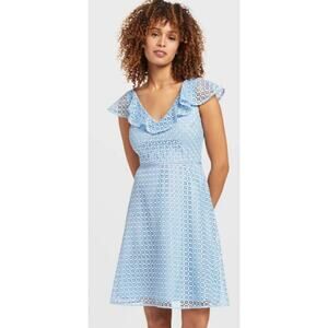 NWT Draper James Blue Eyelet Dress, size 8